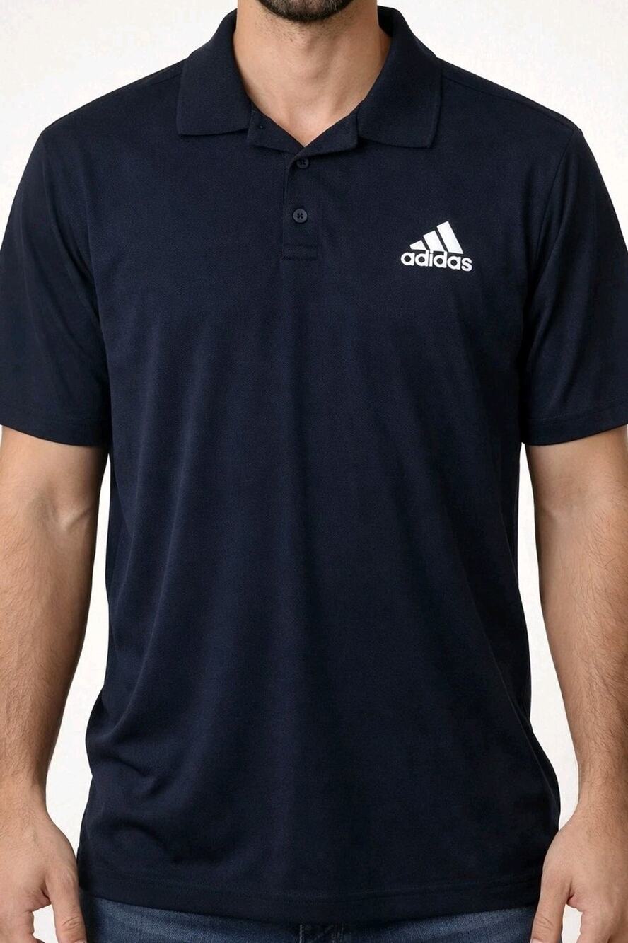 ADIDAS Men's Climalite Performance Wicking Golf Short Sleeve Polo 2XL Navy Blue